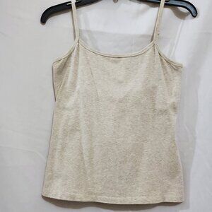 Sonoma Vintage ‘90s Beige Shelf Bra Cami Top Size Medium